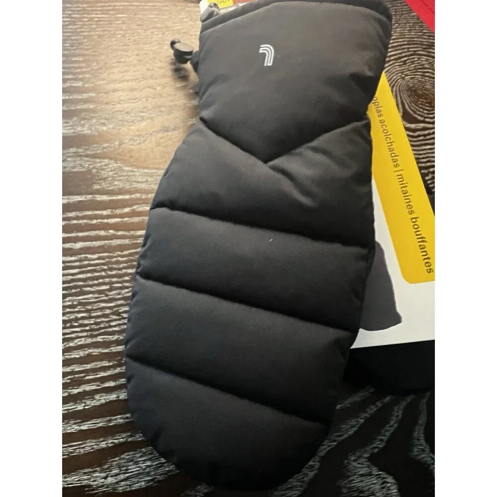 Lole Womens Puffer Mittens Black 80/20 Duck Down size small  medium new